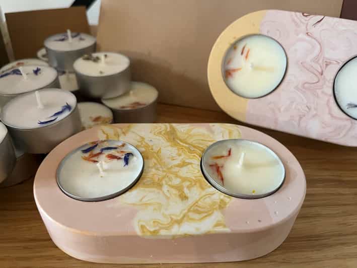 Prague: Craft your unique tea-candle holder set - Choosing the holder before the colors