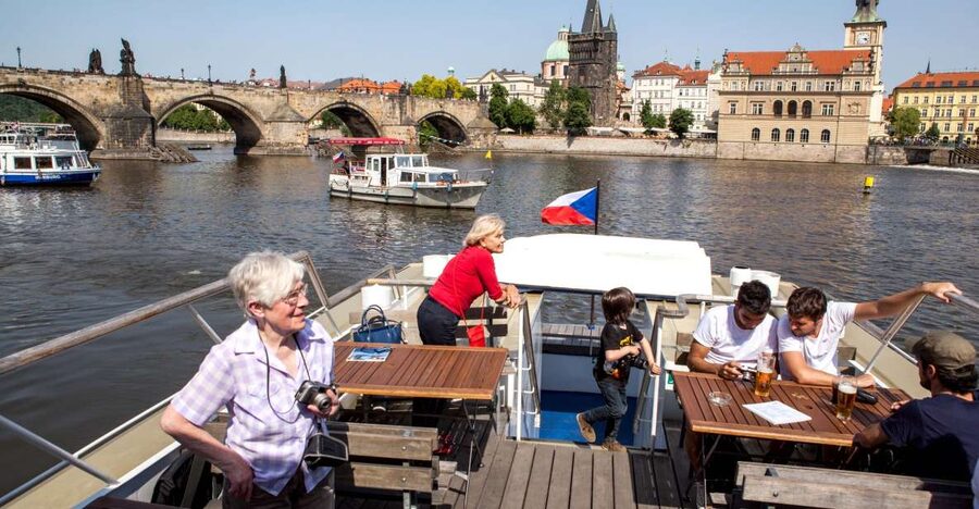Prague Cruise: 1-Hour on the River Vltava - A Calm Break with Drinks Available Onboard