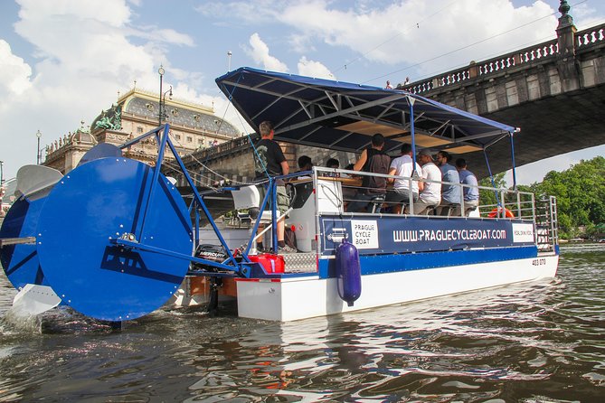 Prague Cycle Boat - The Swimming Beer Bike - The host can make or break the mood