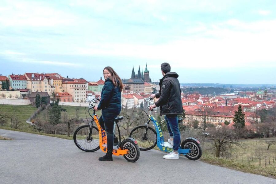 Prague: E-Bike/E-Scooter Viewpoint Tour - Petřín Hill and the tower views