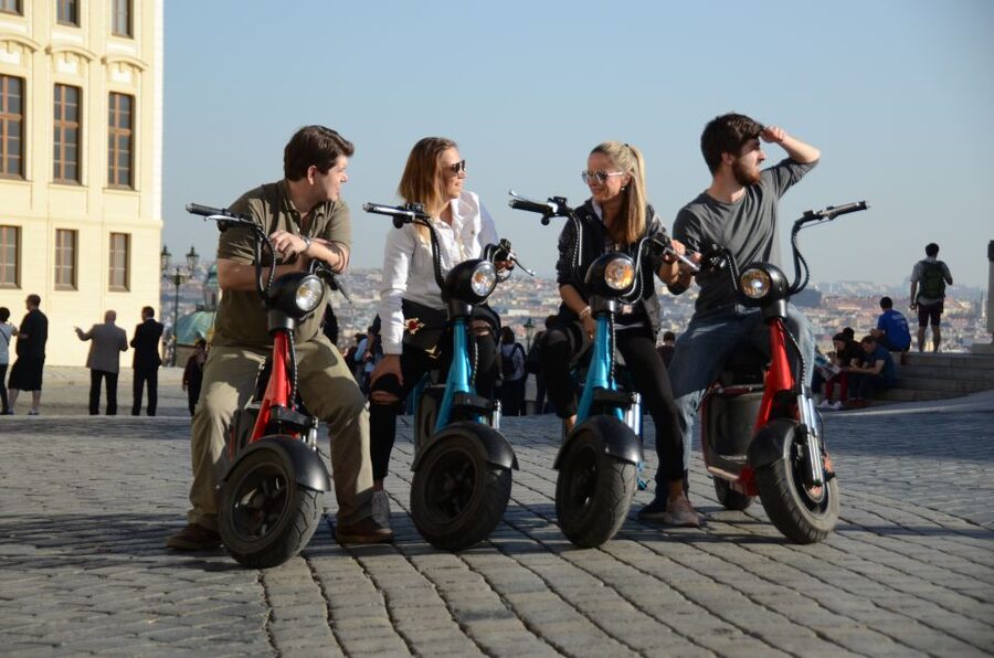Prague: E-Bike/E-Scooter Viewpoint Tour - Letná Park and Prague’s best city panorama