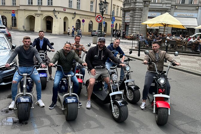 Prague E-Scooter Adventure: Fun & Easy Sightseeing 3Hours Tour - Getting comfortable before the city ride