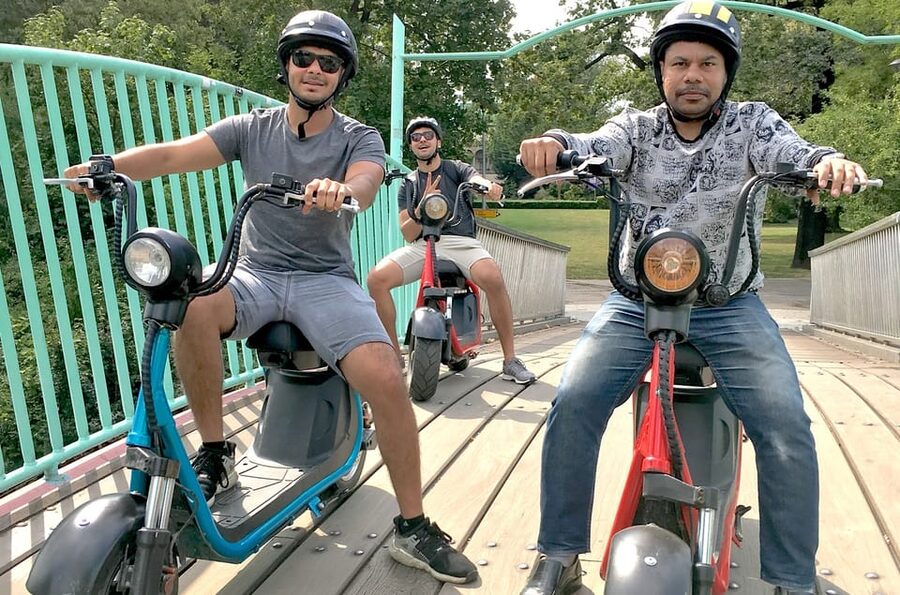 Prague Electric Scooter and eBike Grand Tour - Charles Bridge, the National Theater, and the Old Town route