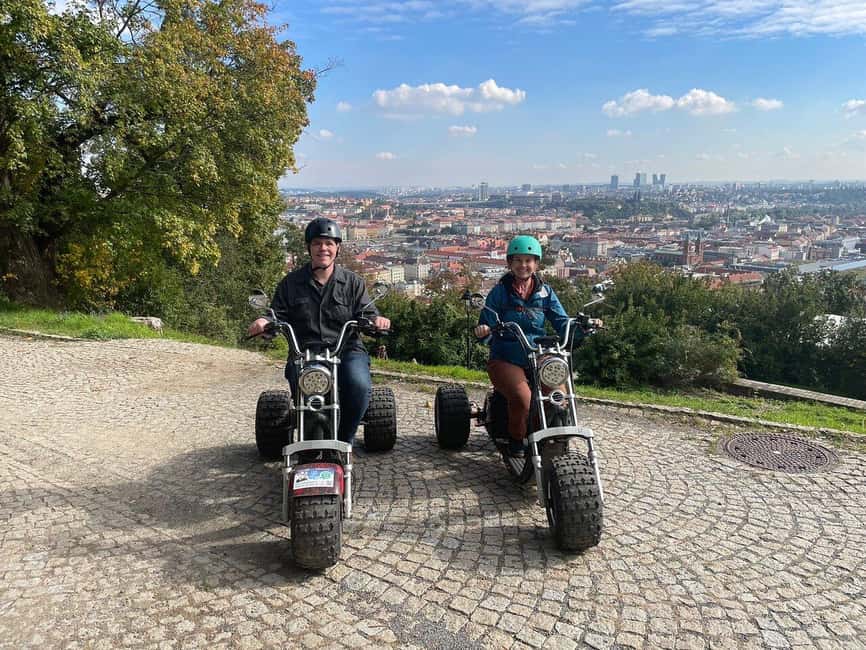 Prague: Electric Trike Viewpoints Tour - Mala Strana on the way back