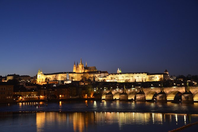 Prague evening/lights tour by car - Prague Castle gives you the first wide view