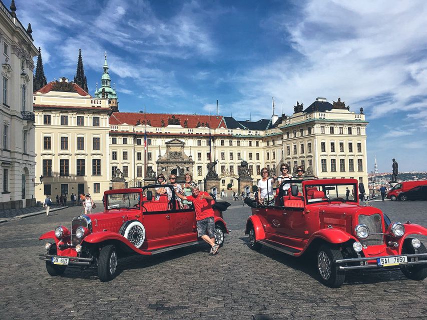 Prague: Fairytale Karlstejn Castle in Retro-Style Car - Inside the castle: crowns, relics, and royal portraits