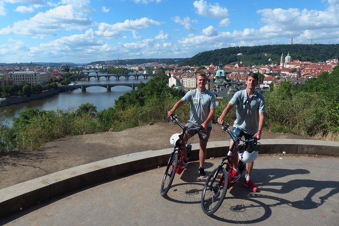 Prague Fat Tire or Regular Scooter City Tour - Petrin Tower from the road