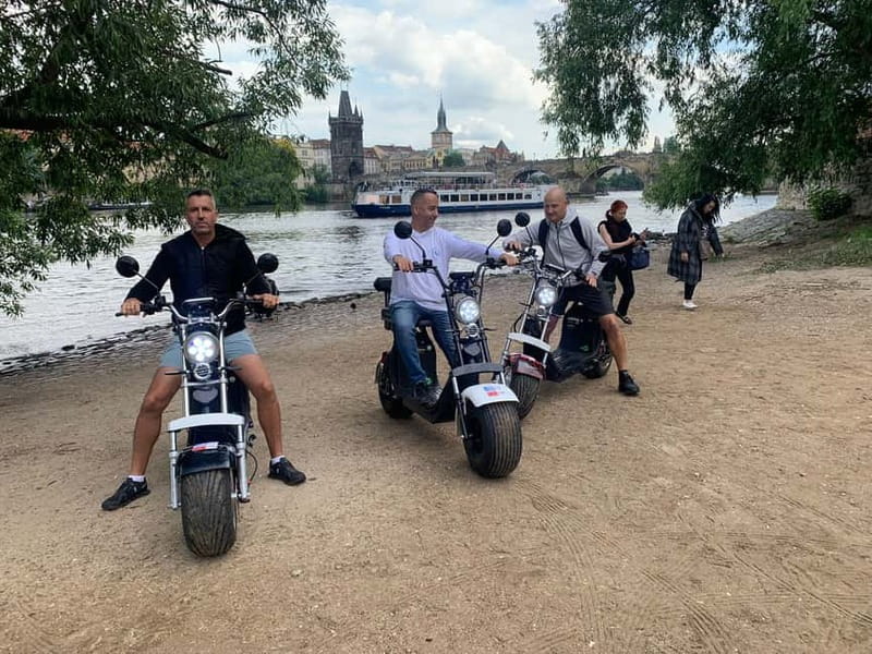Prague: Guided Fat Tire e-Scooter Tour - Hradcanska Square and Prague Castle