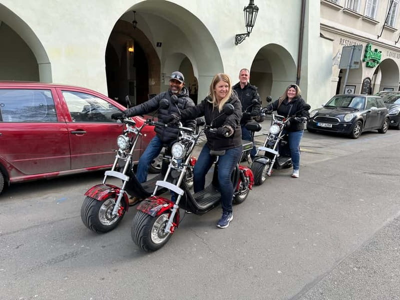 Prague: Guided Fat Tire e-Scooter Tour - Charles Bridge, Kampa Park, and the river