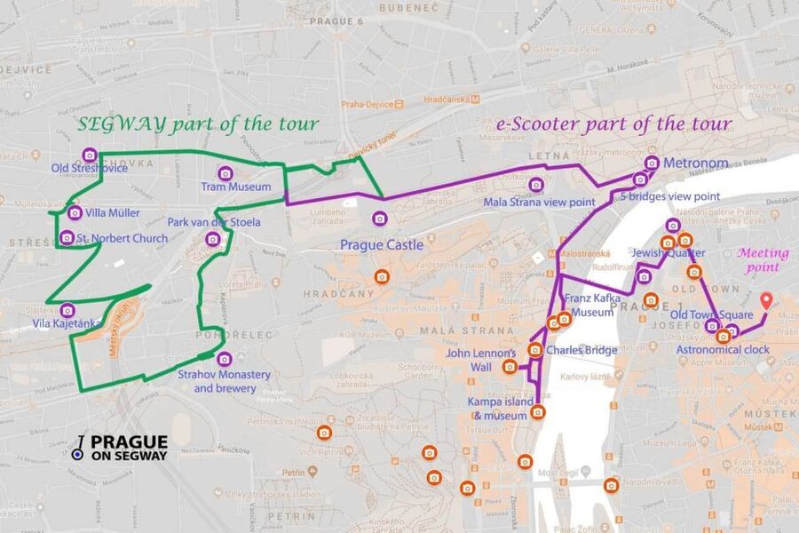 Prague: Half-Day Guided Tour by Segway and E-Scooter - A fast, flexible way to see Prague