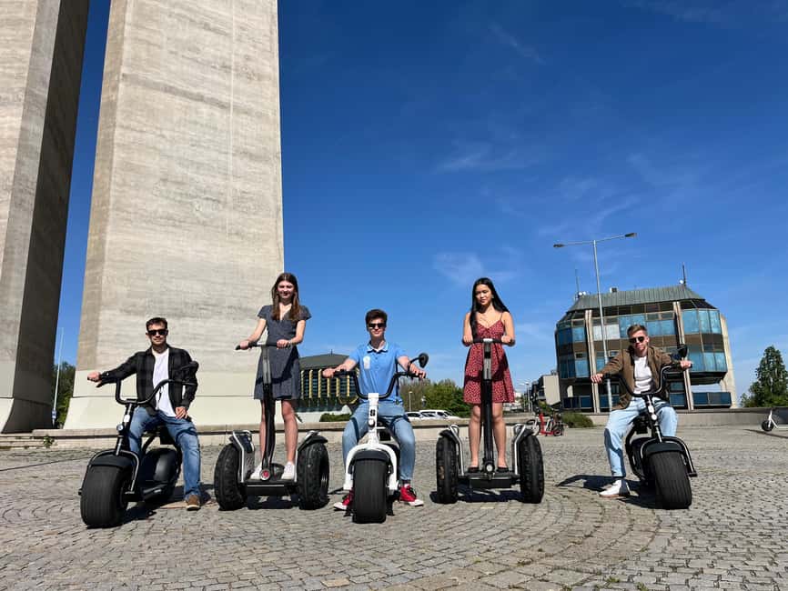 Prague Highlights: Segway & E-Scooter Tour with Taxi Pick-Up - Pickup at Grandior and the first practice ride