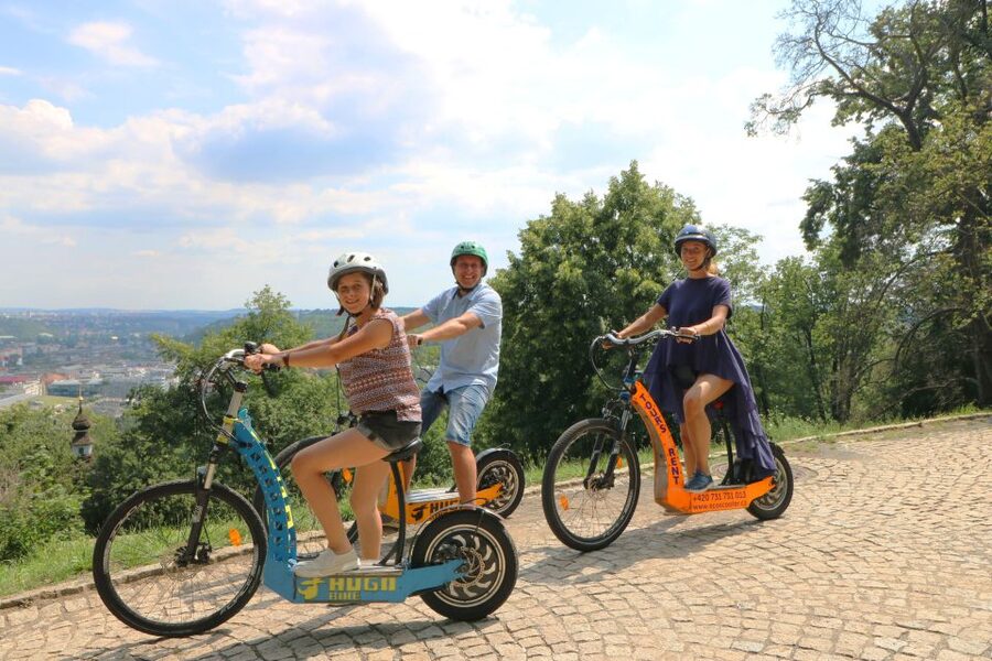 Prague: Highlights Tour on e-Scooter or eBike - Strahov Monastery and the high viewpoint