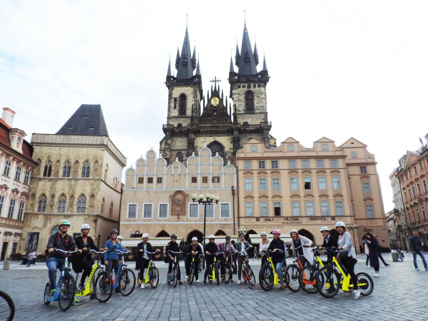 Prague: Highlights Tour on e-Scooter or eBike - The Jewish Quarter edge and Old Town Square