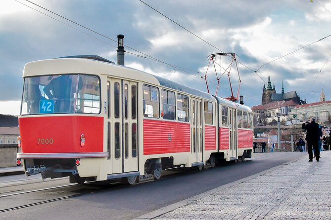 Prague Hop on Hop off Sightseeing Tram - Old Town Bridge Tower and the Charles Bridge area