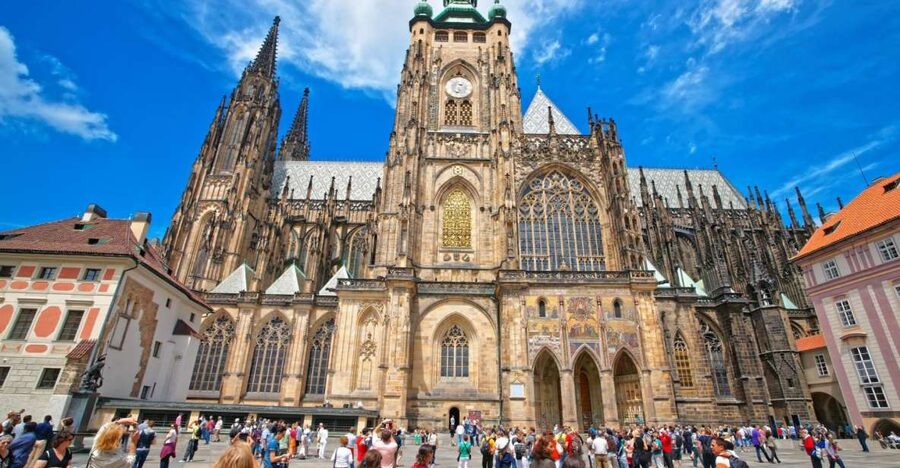 Prague Hradcany Castle, St Vitus Cathedral Tour with Tickets - Hradčany Square and the walk beyond the castle