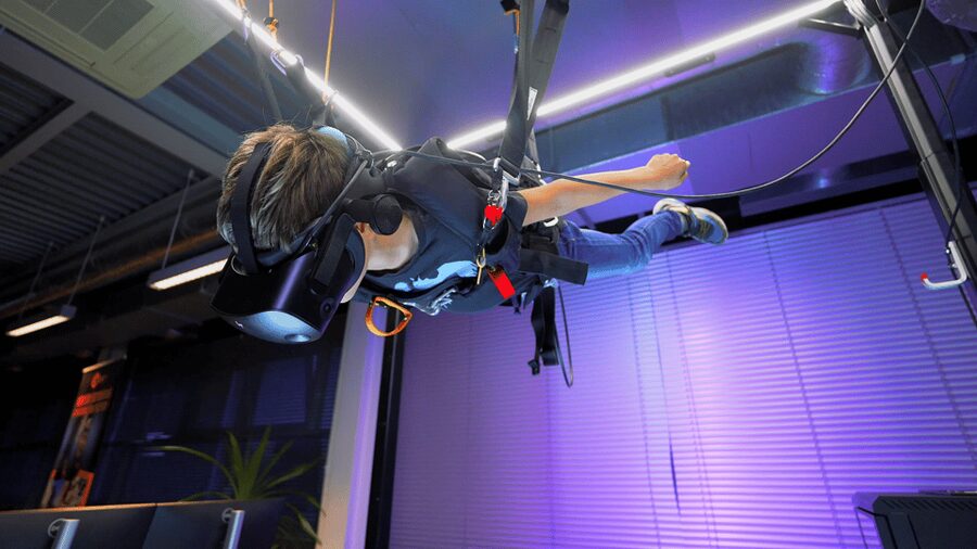 Prague: Hurricane Factory Parachute Jump VR Simulator - Making the most of your few active minutes