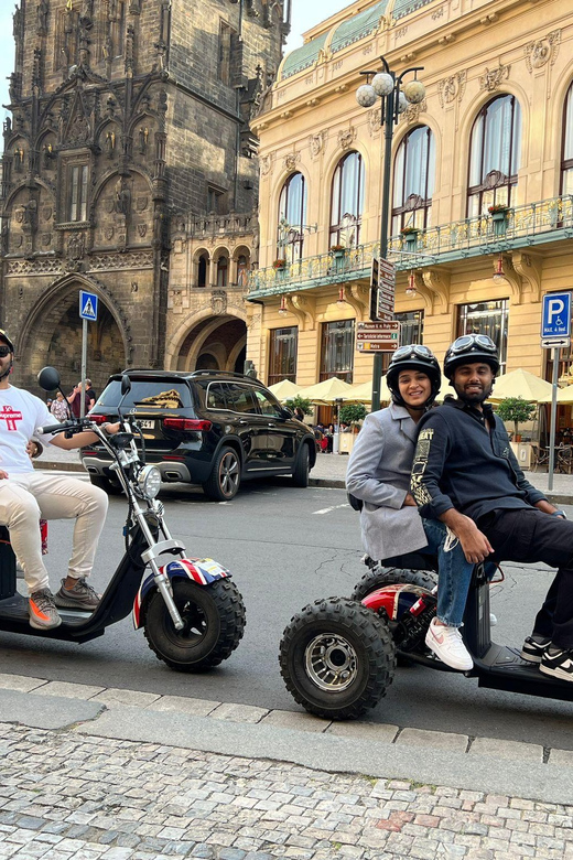 Prague Monastery & Panoramic Viewpoint Electric Trike Tour - Letna Park and the Giant Metronome