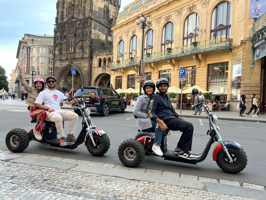 Prague Monastery & Panoramic Viewpoint Electric Trike Tour - Lennon Wall, Kafka, and the riverfront