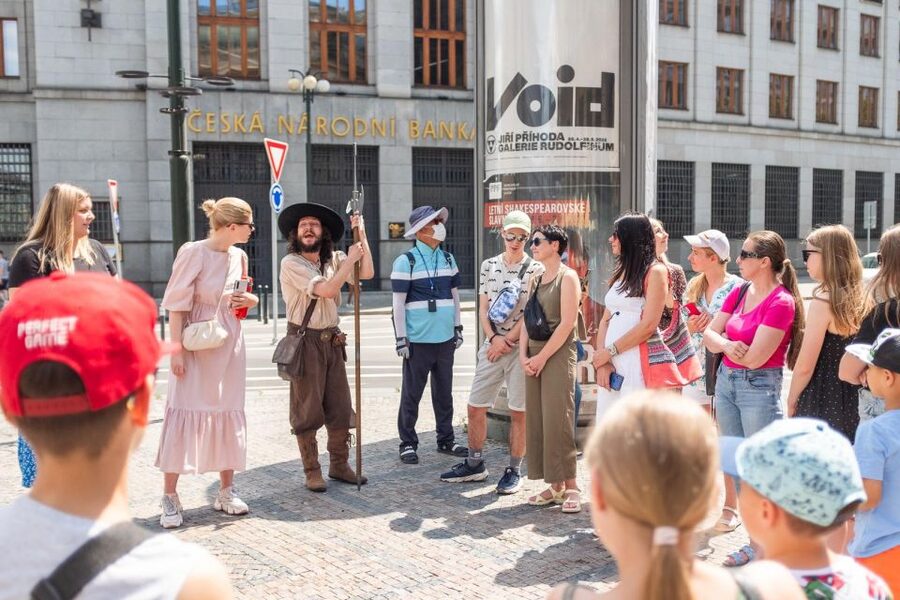 Prague: Nightwatchman of Prague Walking Tour - Starting beneath the Powder Tower