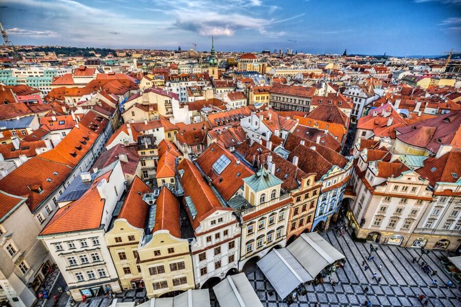 Prague: Old Town Hall Tower Entry Ticket - The climb: ramps, stairs, and a small bottleneck