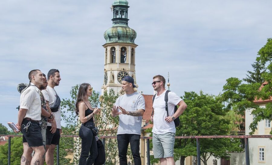 Prague: One Prague Tour with Local Food & Beer - Castle Side: tram to the high viewpoints