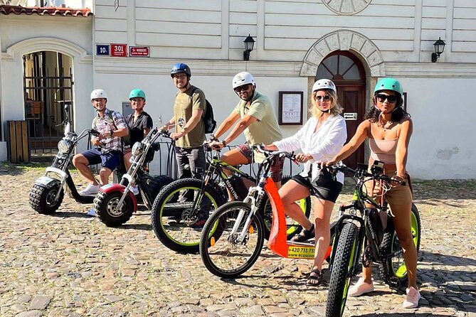 Prague Panoramic Views e-bike and e-Scooter guided Tour - The Metronome and Prague’s changing skyline