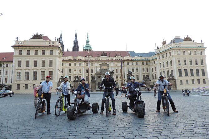 Prague Panoramic Views e-bike and e-Scooter guided Tour - Prague Castle from the outside