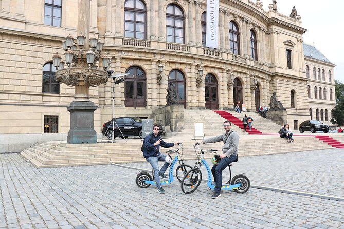 Prague Panoramic Views e-bike and e-Scooter guided Tour - Strahov Monastery and its brewery