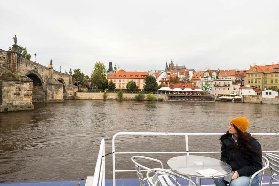 Prague: Panoramic Vltava River Cruise - Winter comfort, summer seating, and access