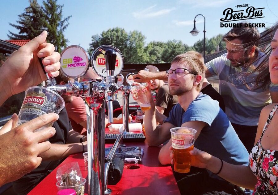 Prague: Party Beer Bus - New Town and Wenceslas Square