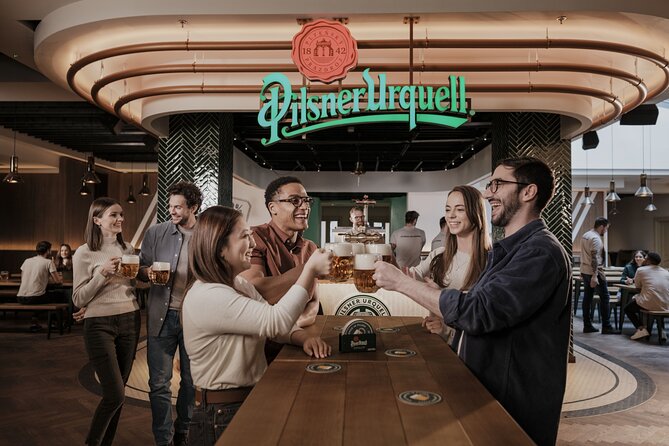 Prague Pilsner Urquell Experience with 3 Free Beer Tastings - The 360-degree game hall keeps the middle lively