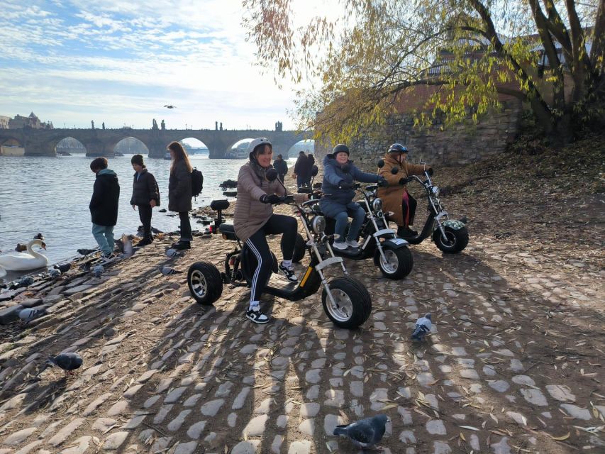 Prague: Private 3-Hour Trike Adventure - Following the river toward Prague’s historic center