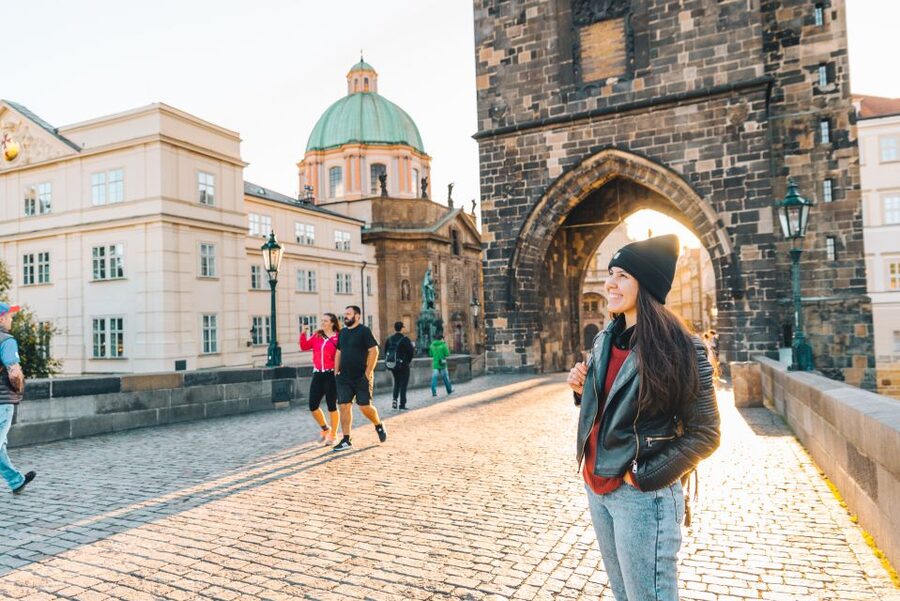 Prague: Professional Photoshoot at Charles Bridge - Crossing from the towers to the river views