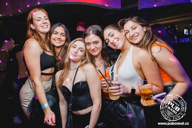 Prague Pub Crawl with Unlimited Drinks & 5 story club Entry - Karlovy Lazne, the five-story finale
