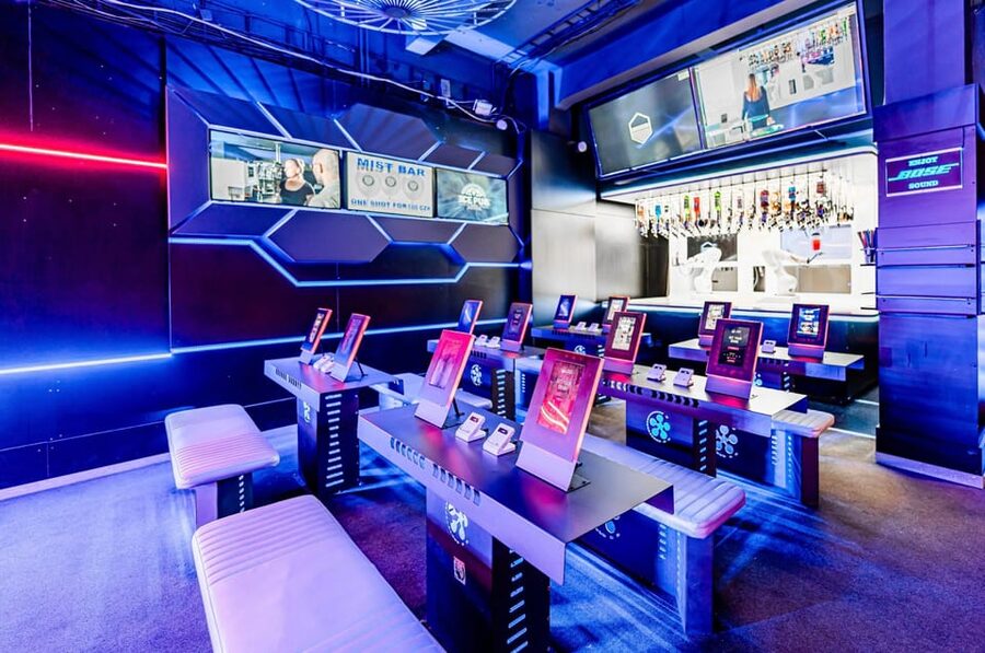 Prague: Robotic Bar Entry with a Drink Included - Seating, music, and the atmosphere