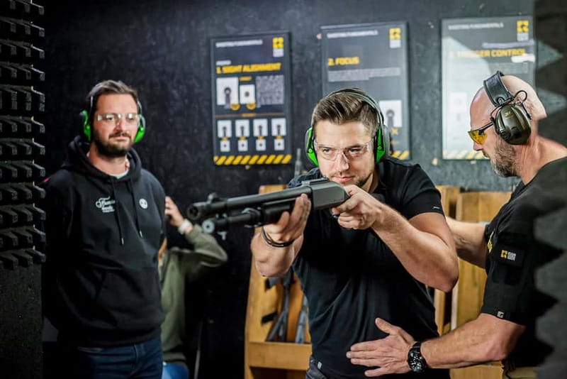 Prague: Shooting Range Experience with up to 10 Guns - The safety lesson comes first