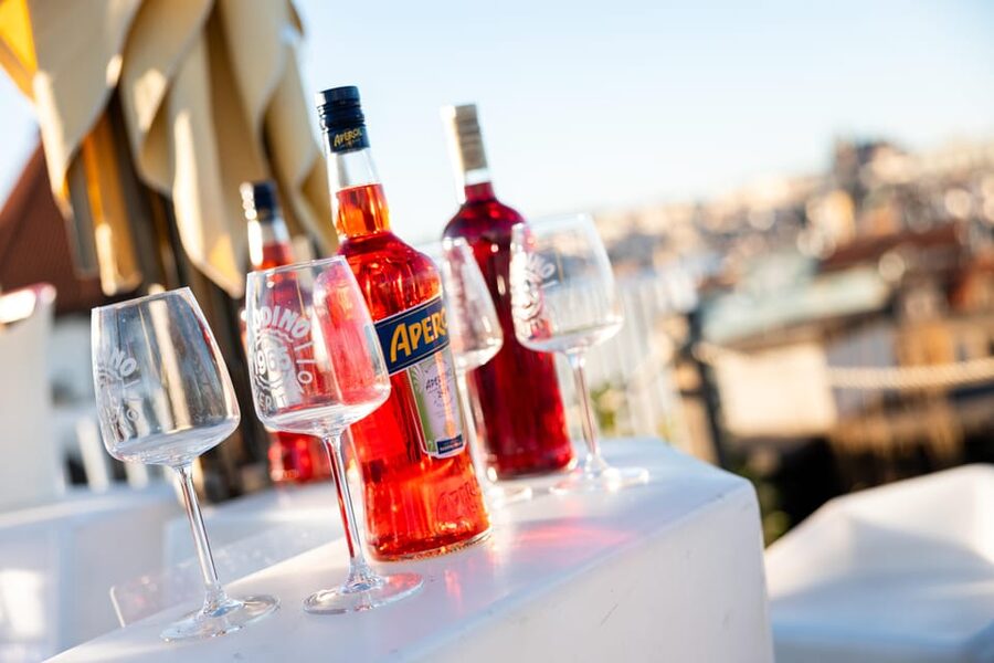 Prague: Sky Bar Aperitivo Menu with Drink & Panoramic Views - One Hour or Two Hours With Unlimited Italian Wine