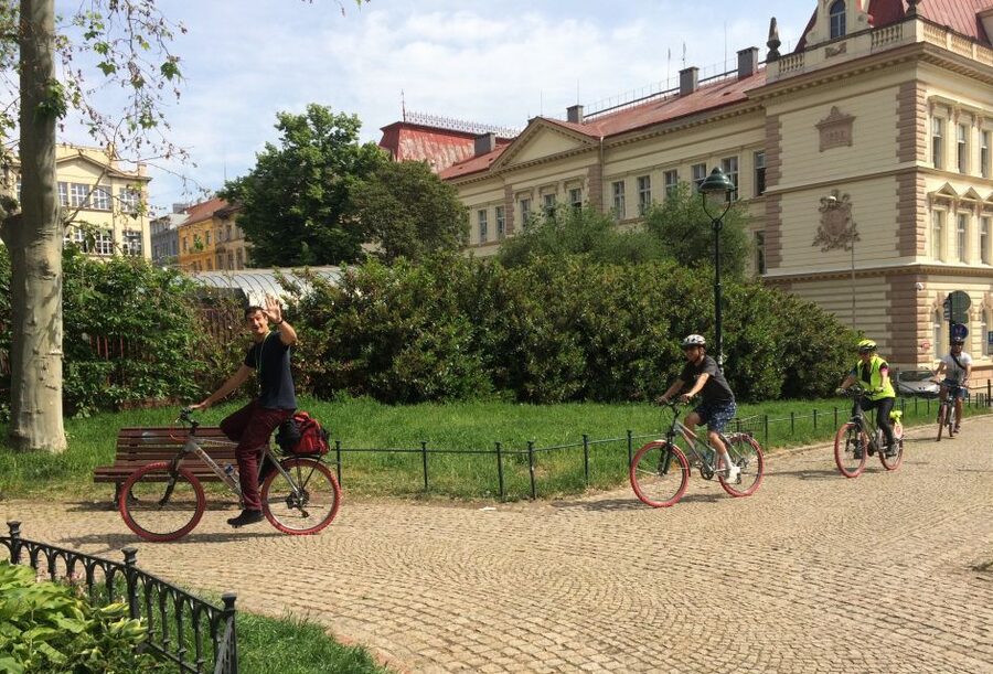 Prague: Stunning Viewpoints, Castle, City & Park E-Bike Tour - The Prague Metronome and the site of the Stalin statue