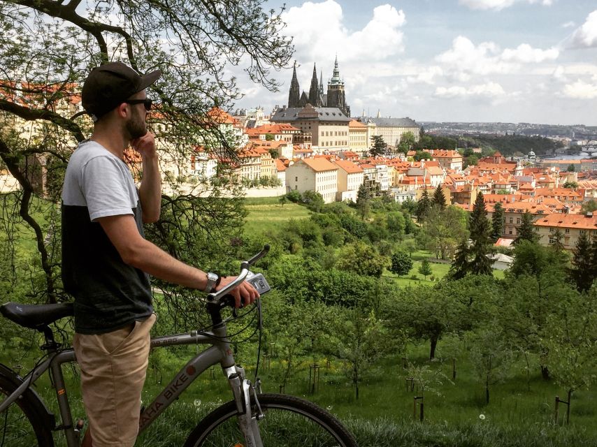 Prague: Stunning Viewpoints, Castle, City & Park E-Bike Tour - Letná Park, with views and a welcome change of pace