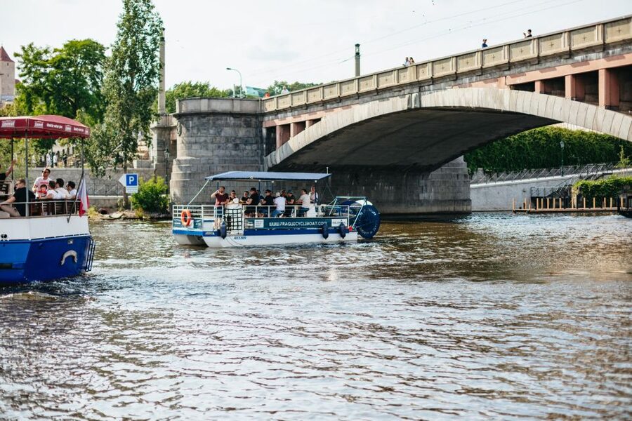 Prague: Swimming Beer Bike on A Cycle Boat - Key points to know before you book