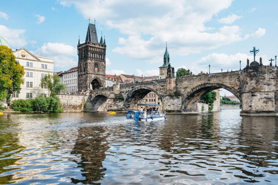Prague: Swimming Beer Bike on A Cycle Boat - Boarding between U Bukanyra and Botel Albatros