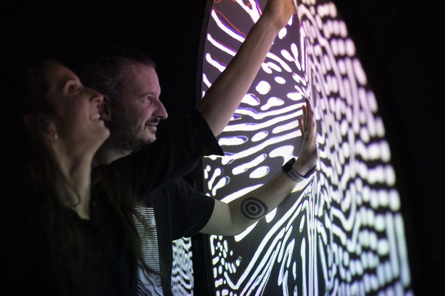 Prague: Ticket to Audiovisual Light Art at Lumia Gallery - The mirror maze and kaleidoscopic cinema