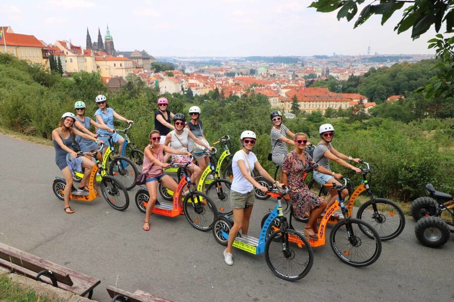 Prague: Tour by Electric Scooter or Cruiser eBike - John Lennon Wall and Kampa Island