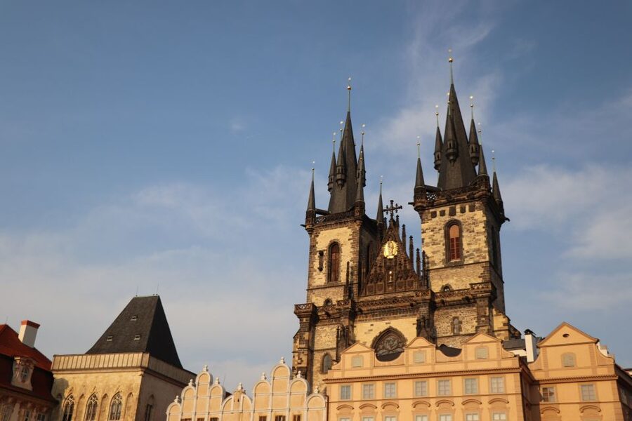Prague: Vintage Car Ride and Walking Tour - The Dancing House and the riverfront