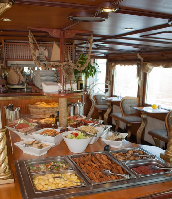 Prague: Vltava River Evening Dinner Cruise - My call: book it for the setting, not the food