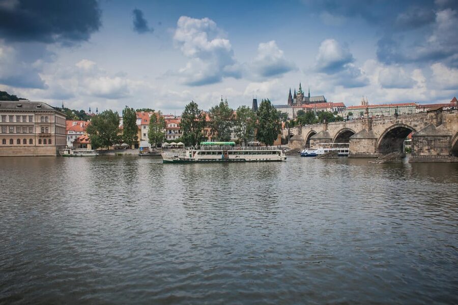 Prague: Vltava River Evening Dinner Cruise - What the Prague night looks like from the Vltava