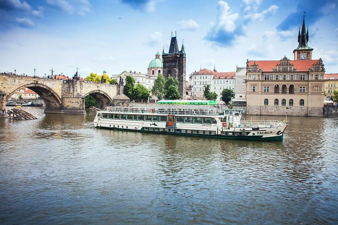 Prague Vltava River Lunch Cruise - Prague Castle on the hill