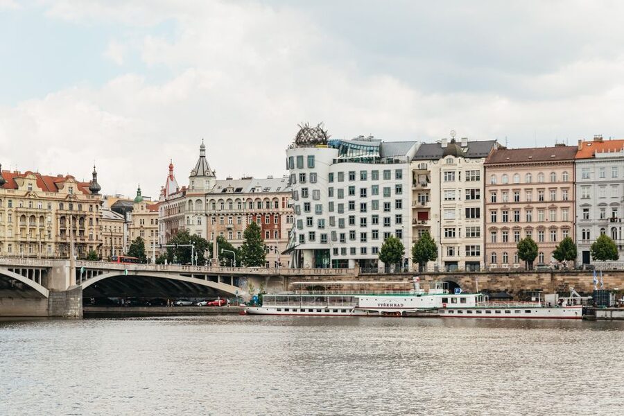 Prague: Vltava River Lunch Cruise in an Open-Top Glass Boat - Live accordion music keeps the ride personal