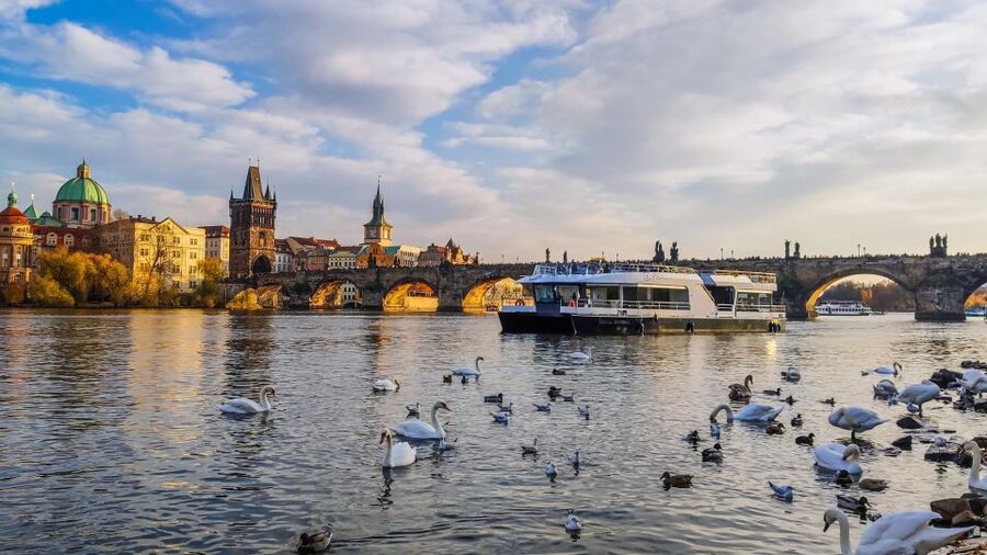 Prague: Vltava River Sightseeing Cruise - Commentary, maps, and the lack of a live guide