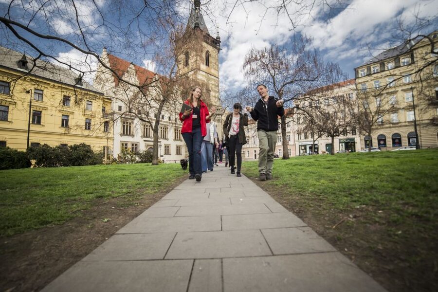 Prague: World War 2 and Operation Anthropoid Walking Tour - Entering the Church of St. Cyril and Methodius